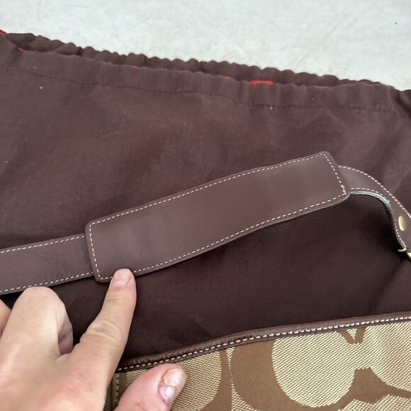 Coach 10627 Black Gray Jacquard Signature Canvas Bucket Bag Tote Purse - Picture 11 of 16